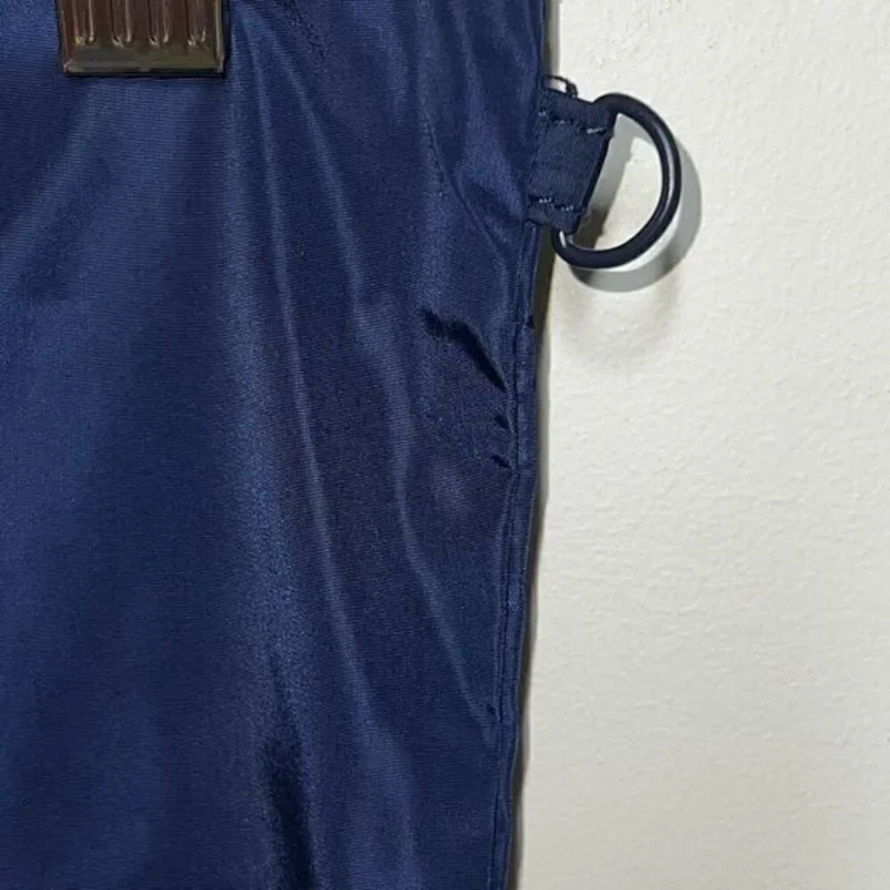 New Unused Dagne Dover Zip Nylon Navy Bag For Acessories Laundry - Picture 2 of 4